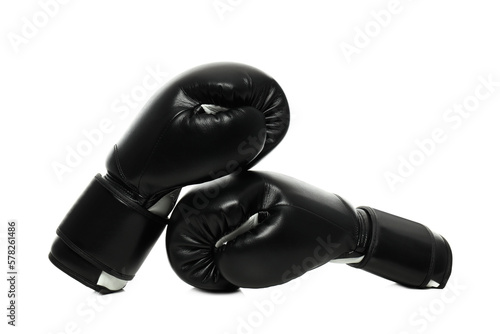 Concept of boxing and sport lifestyle, isolated on white background © Atlas
