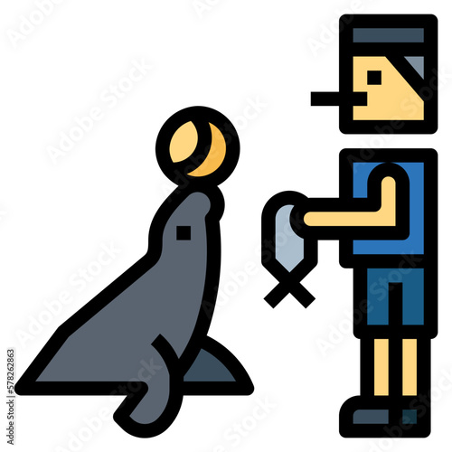 keeper filled outline icon style