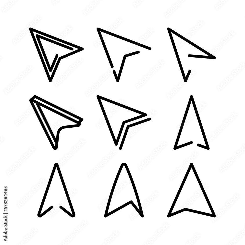 pointer icon or logo isolated sign symbol vector illustration - high quality black style vector icons
