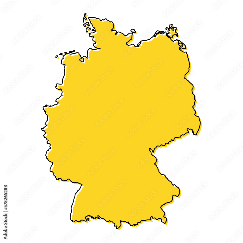 Germany map icon, geography blank concept, isolated graphic background vector illustration Germany map icon, geography blank concept, isolated graphic background vector illustration
