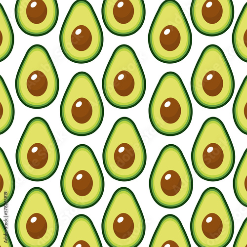 avocado seamless pattern for fruit product