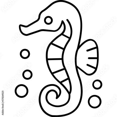 Horsefish Vector icon which can easily modify or edit
