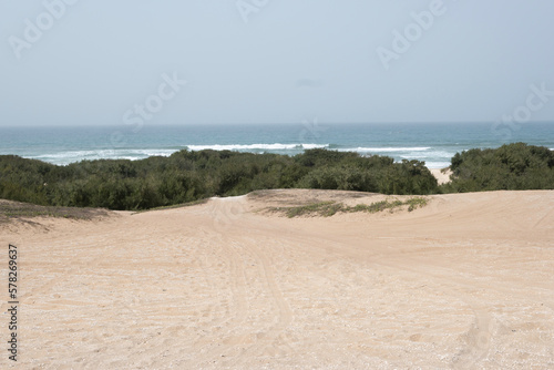 Landscape of dune near Lac Rose  Senegal