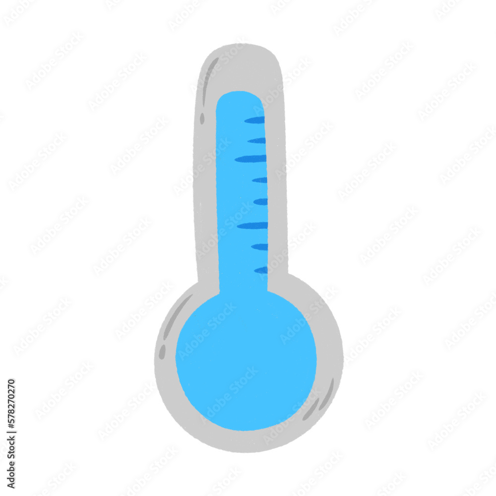 Cold weather thermometer icon. Cold weather thermometer icon.