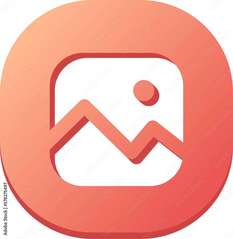 Picture icon in flat design style. Gallery symbol illustration. Picture icon in flat design style. Gallery symbol illustration.