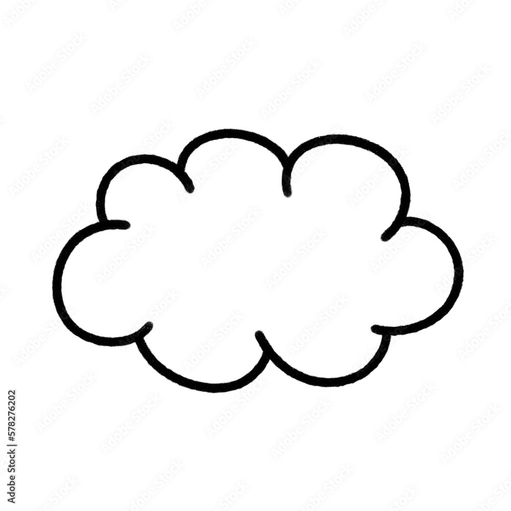Cloud weather thin line icon linear.