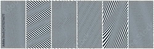 Stampa su tela Wavy pattern with optical illusion