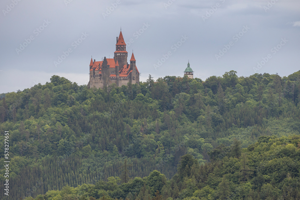 Bouzov castle in Northern Moravia, Czech Republic