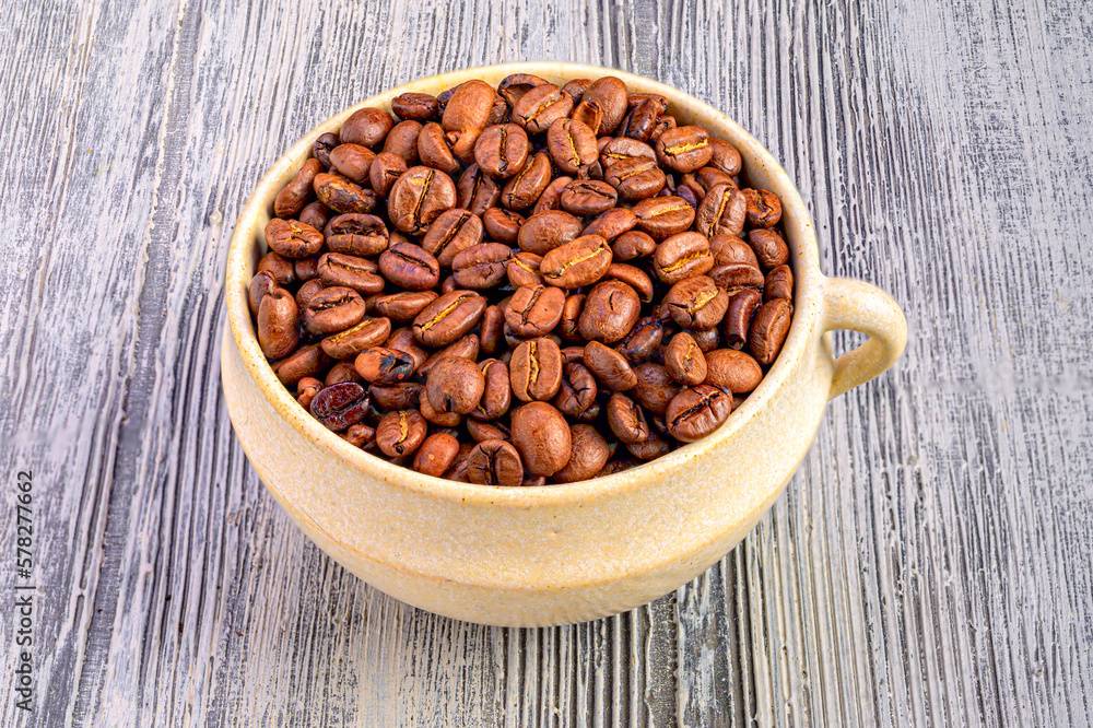 coffee beans in a cup coffee beans in a cup