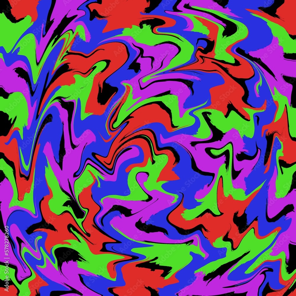 Abstract, Multicolored, Multi-colored pretty painted together, Used to make a background image.
