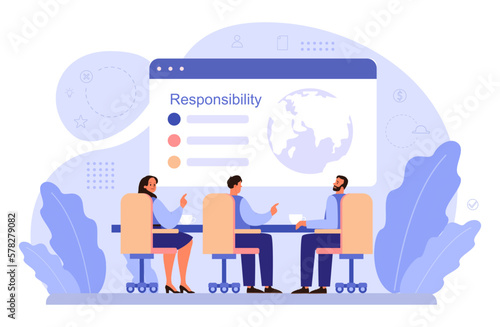 Corporate social responsibility. CSR, business take responsibility