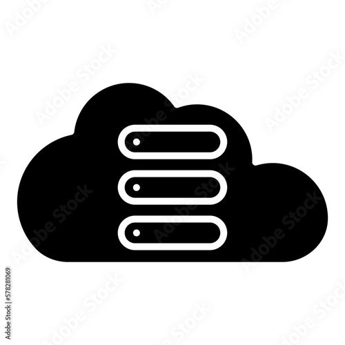 storage cloud computing icon