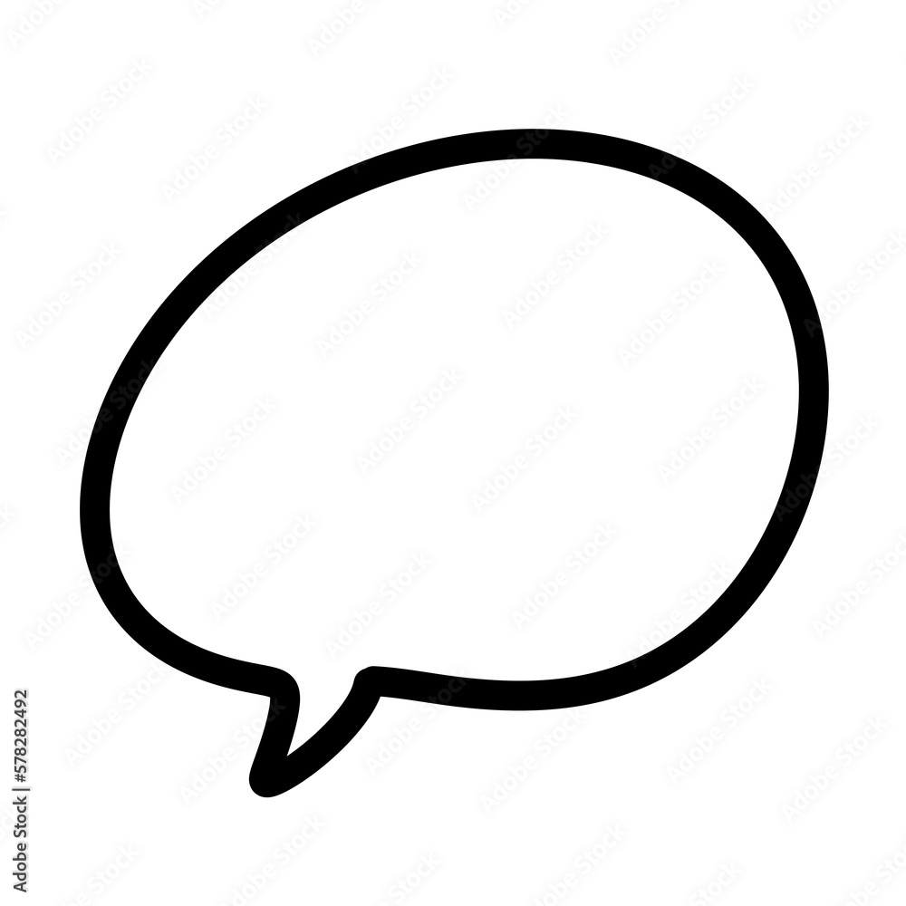 Speech bubble line.
Speech bubble line.