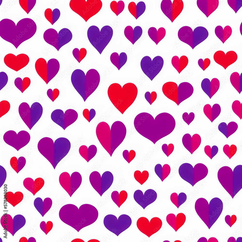 Rustic style, seamless hearts pattern, tileable Valentine texture background, search for Hearts_Textures to see all, Generative AI