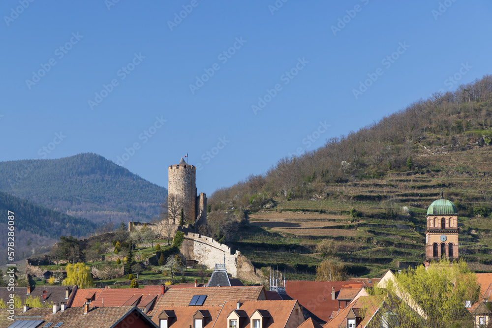 Kaysersberg castle, Chateau de Kaysersberg, Alsace, France