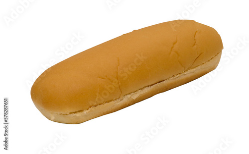 hot dog roll isolated on png.