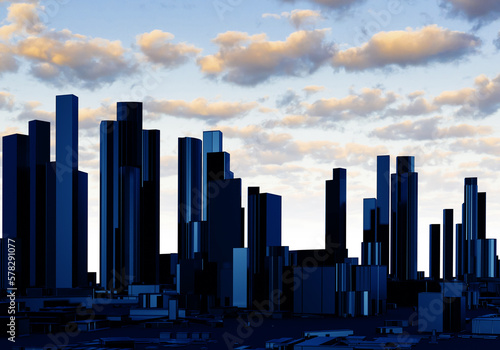 Landscape of metropolis. Ci...