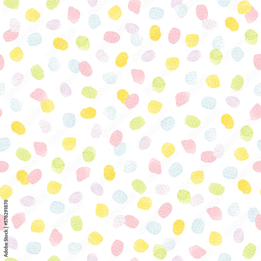 Bright watercolor dots. Seamless pattern with paint drops. texture with colored spots Bright watercolor dots. Seamless pattern with paint drops. texture with colored spots