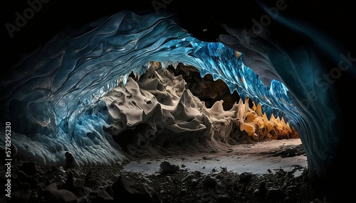 Underground Ice Cave Inside