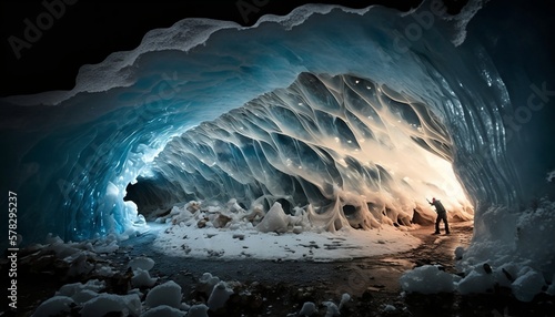 Underground Ice Cave Inside