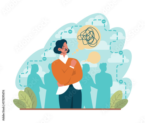 Gender inequality. Women social imparity problem. Bias and sexism