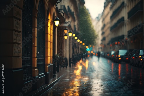 Fototapeta Naklejka Na Ścianę i Meble -  Rainy Day in Paris