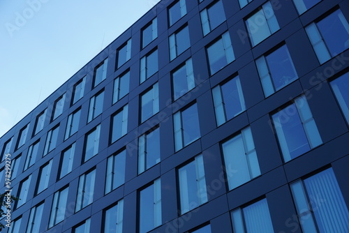 Wallpaper Mural Modern office building with glass facade Torontodigital.ca