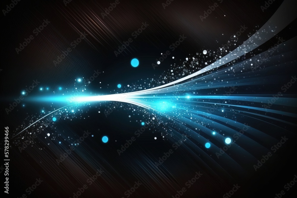 Obraz premium abstract futuristic blue background, generative ai