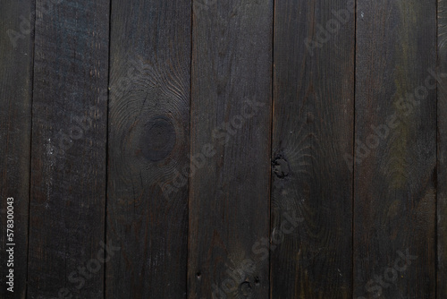Close view of wooden plank table, wooden background texture surface.