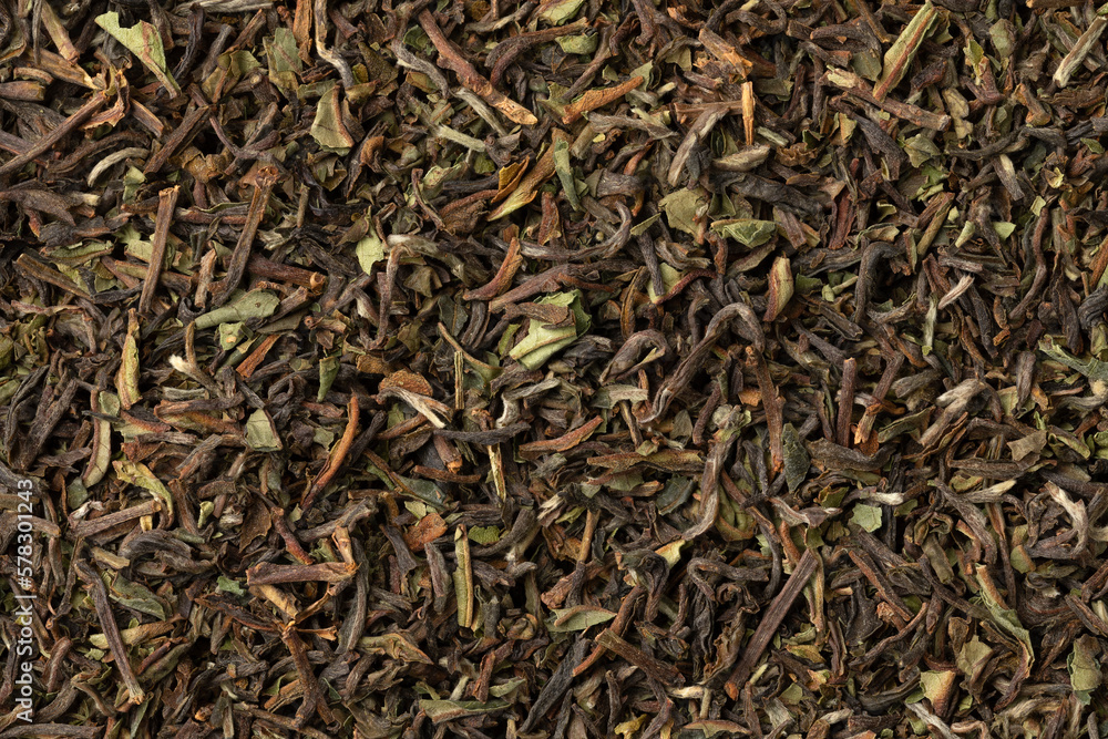 Organic Nepal Oolong Jun Chiyabari dried tea leaves full frame Organic Nepal Oolong Jun Chiyabari dried tea leaves full frame