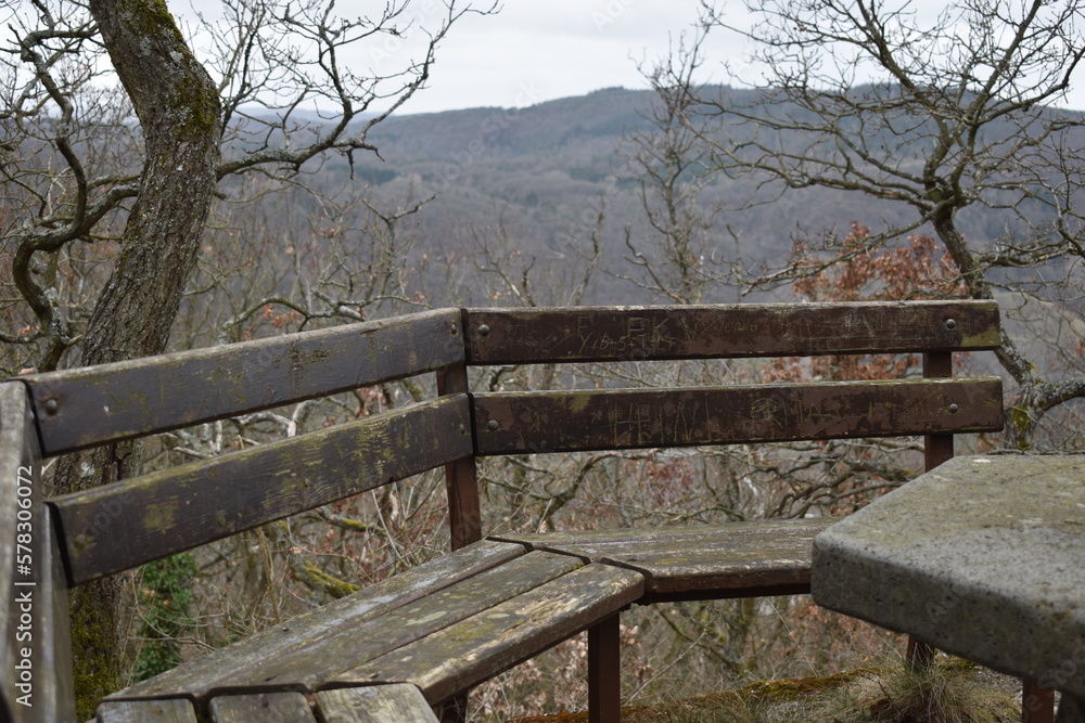 Naklejka premium Pausenbank