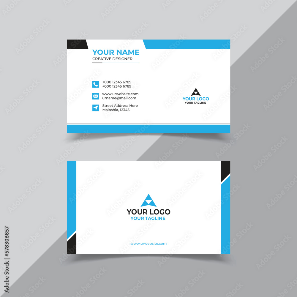 Vector stylish professional business card template Vector stylish professional business card template