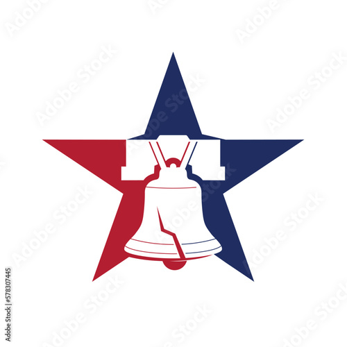 liberty bell logo vector