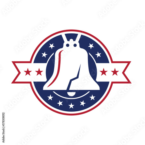 liberty bell logo vector