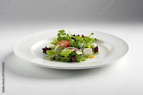 Wallpaper Mural A delicious plate of salad. Generative AI Torontodigital.ca