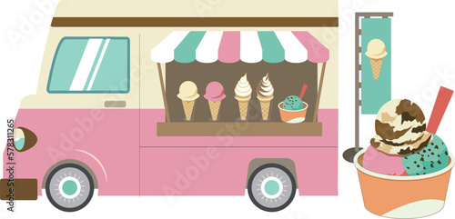 フードトラック アイスクリーム