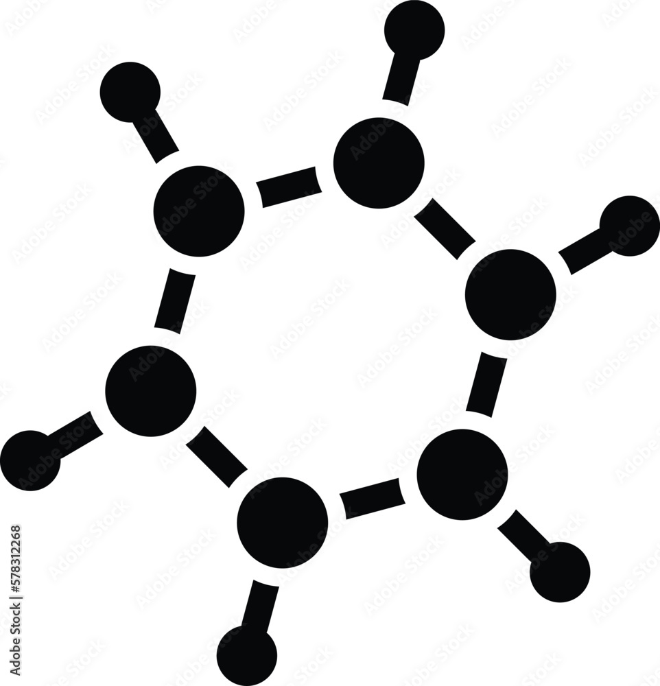 Bio molecules Vector Icon Design Illustration Bio molecules Vector Icon Design Illustration