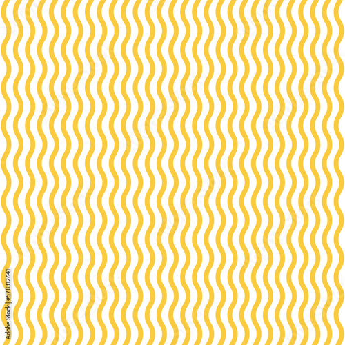 Yellow noodle waves seamless pattern background.