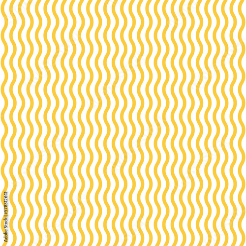 Yellow noodle waves seamless pattern background.