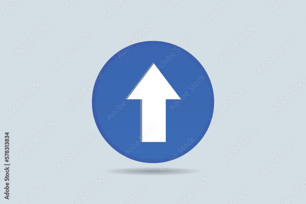 Arrow pointer up icon sign or symbol on white background 3d illustration Arrow pointer up icon sign or symbol on white background 3d illustration