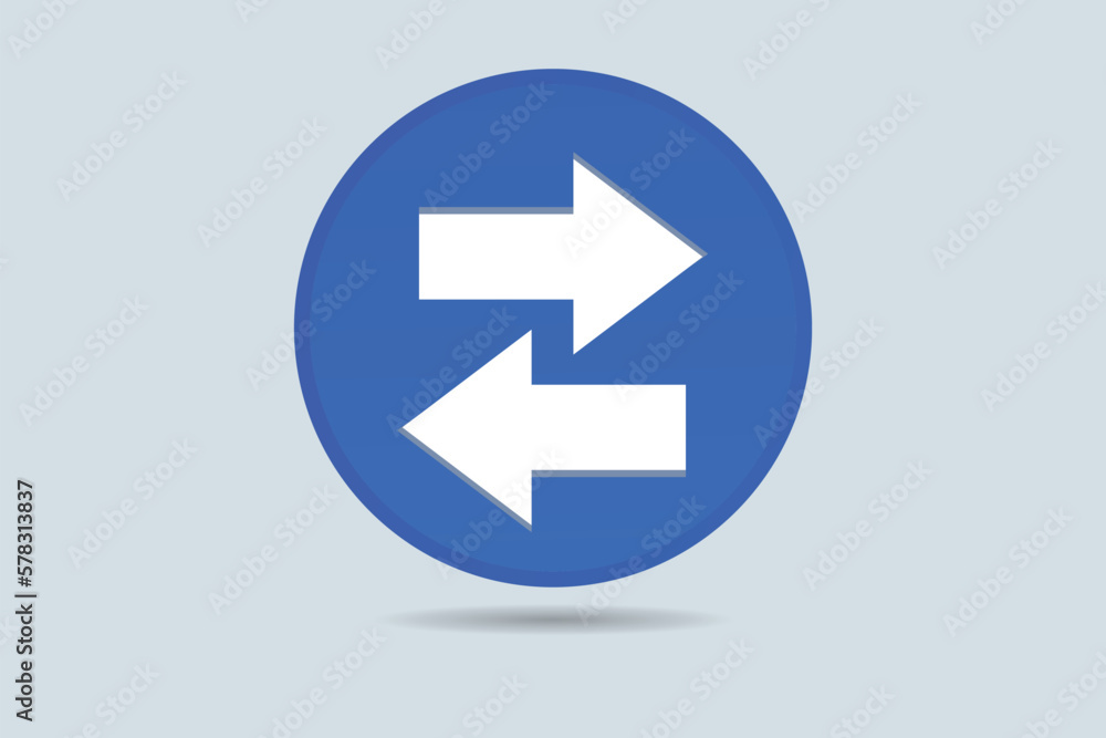 Circular arrows refresh icon rotation arrows icon sign or symbol on white background 3d Circular arrows refresh icon rotation arrows icon sign or symbol on white background 3d