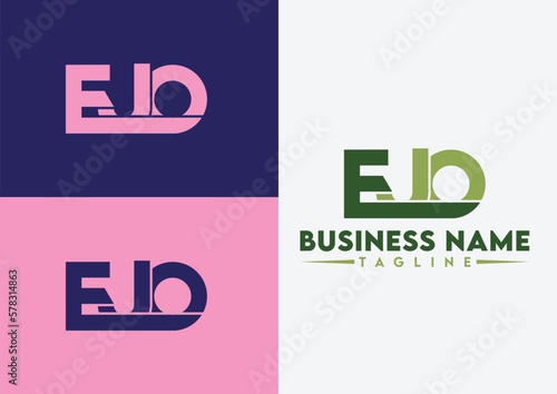 Letter EJO logo design, EJO letter logo photo