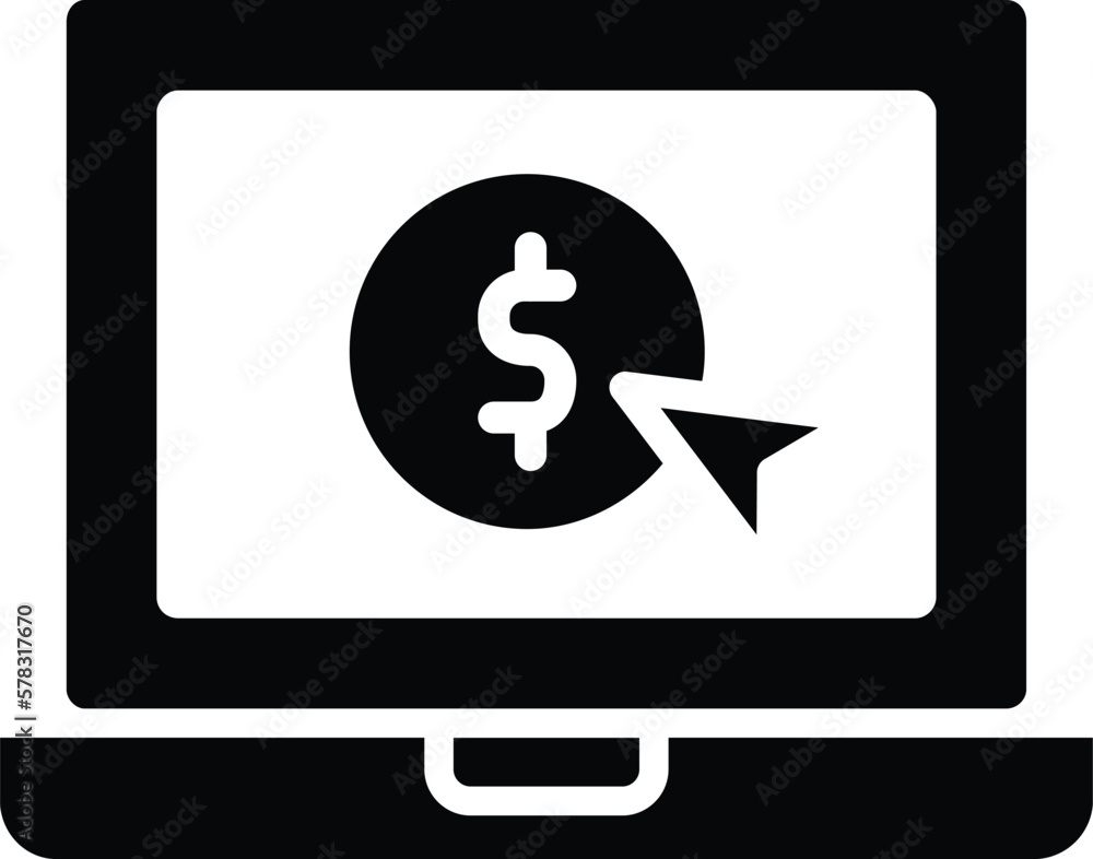 Pay per click Vector Icon Design Illustration Pay per click Vector Icon Design Illustration