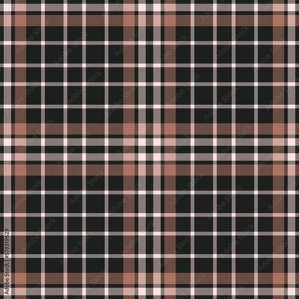 Fototapeta premium Plaid seamless pattern. Check fabric texture. Vector textile print.