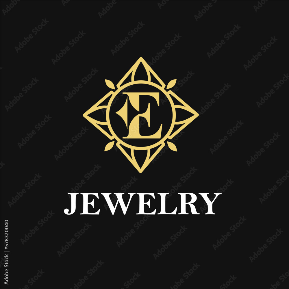 E Letter with Sparkle and Diamond Icon for Jewelry Ring, Necklace, Accessories Retail, Store Business Workshop Logo Template E Letter with Sparkle and Diamond Icon for Jewelry Ring, Necklace, Accessories Retail, Store Business Workshop Logo Template