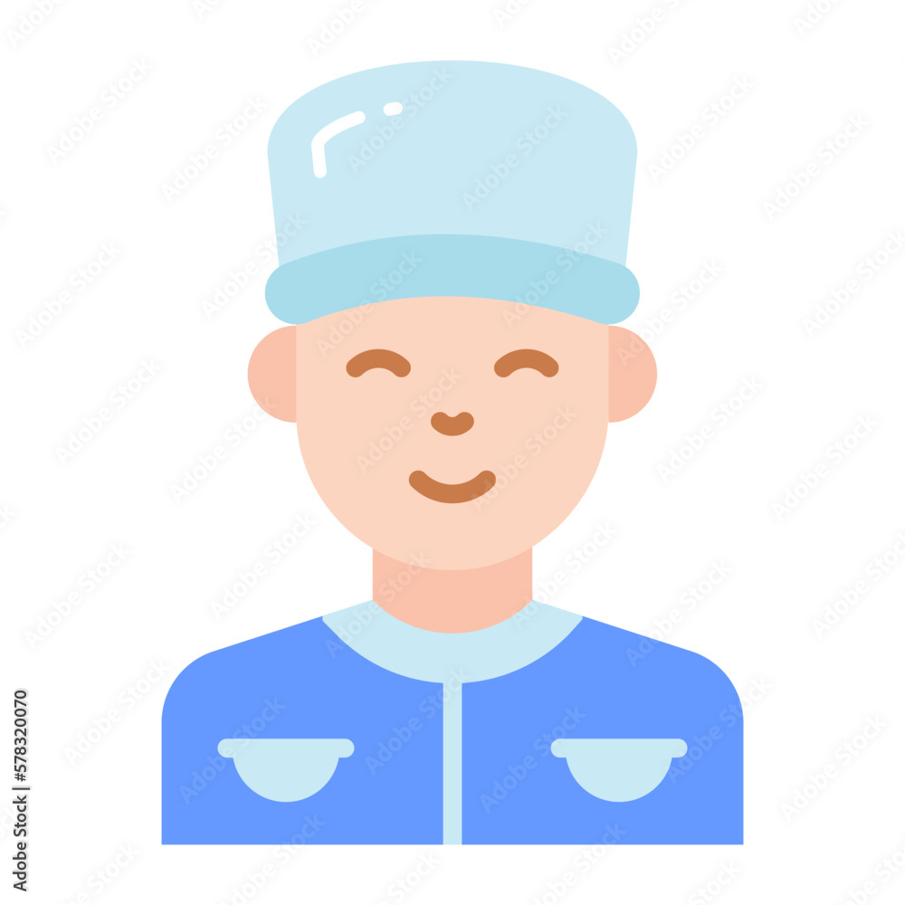 Creative and unique vector of bellboy, professional worker avatar Creative and unique vector of bellboy, professional worker avatar