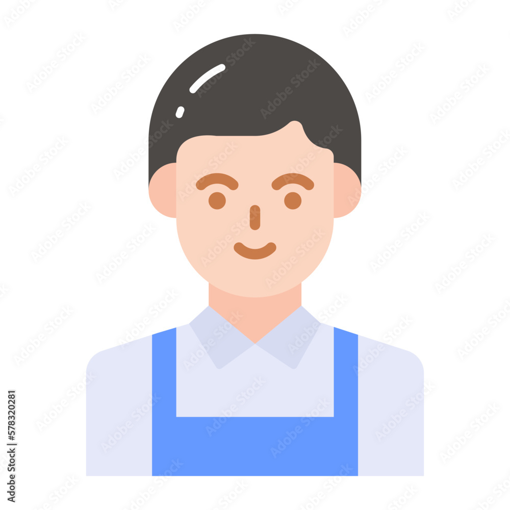 Creative vector design of young man, professional worker avatar Creative vector design of young man, professional worker avatar