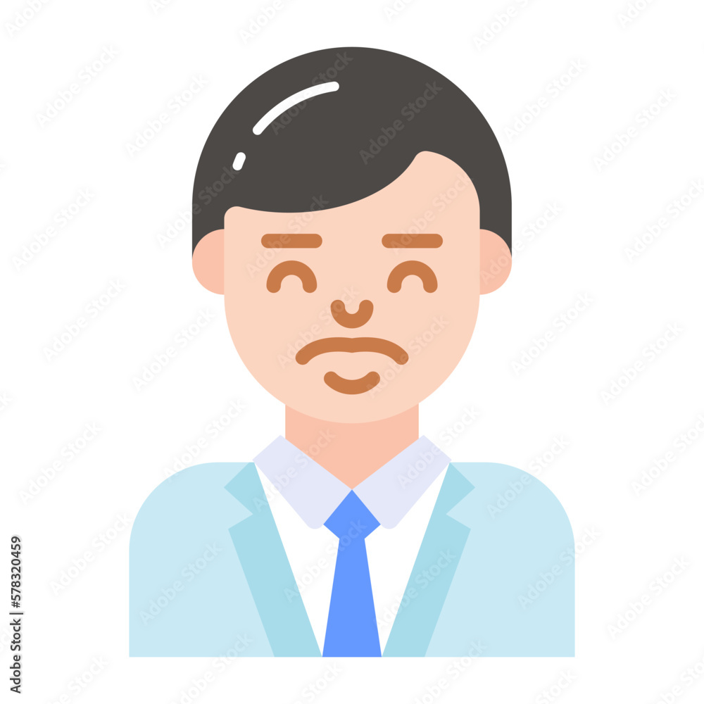 Businessman avatar vector design, profession worker avatar