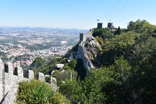 SINTRA CASTLE IN PORTUGAL WITH PRETTY WOMAN