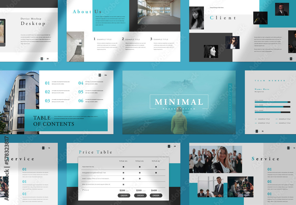 Minimal Presentation Stock Template | Adobe Stock
